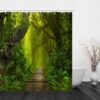 Beautiful Landscape Nature Landscape Print Waterproof Shower Curtain M
